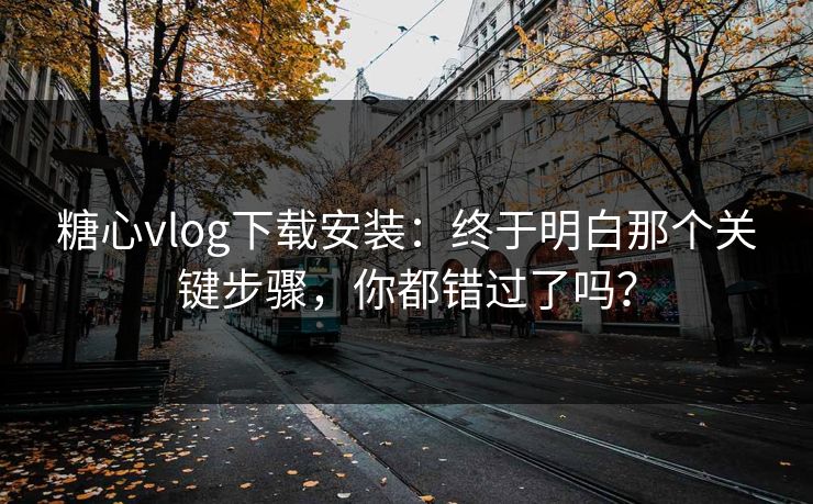 糖心vlog下载安装：终于明白那个关键步骤，你都错过了吗？